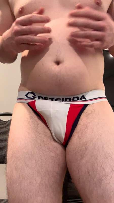 Trying my old summer kit in jockstrap