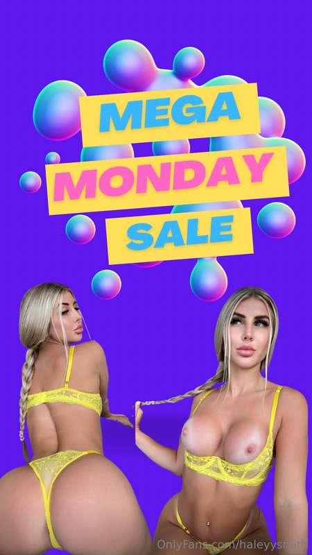 💜⚡️ 𝙈𝙀𝙂𝘼 𝙈𝙊𝙉𝘿𝘼𝙔 𝙎𝘼𝙇𝙀 ⚡️💜⬇️ 𝐓𝐈𝐏 $𝟏𝟎 𝐓𝐎 𝐑𝐄𝐂𝐄𝐈𝐕𝐄 𝐀𝐋𝐋 𝐁𝐄𝐋𝐎𝐖 ⬇️🩵 ..