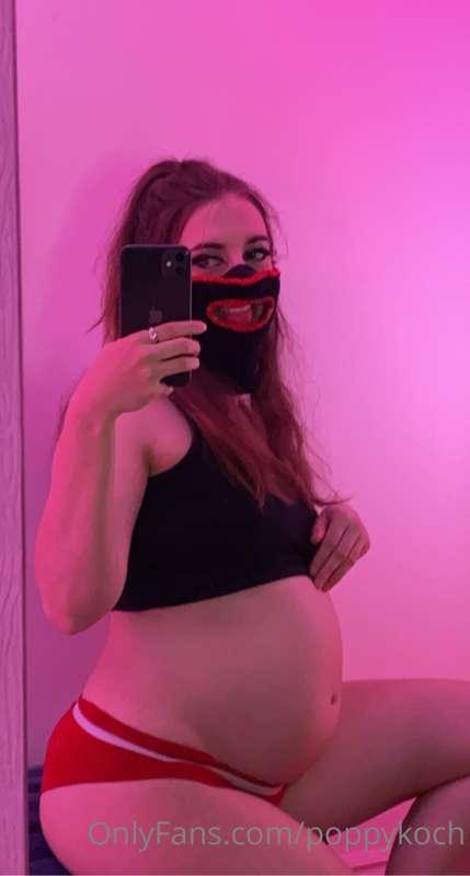 Proud but shocked at how large my belly got after the big st..