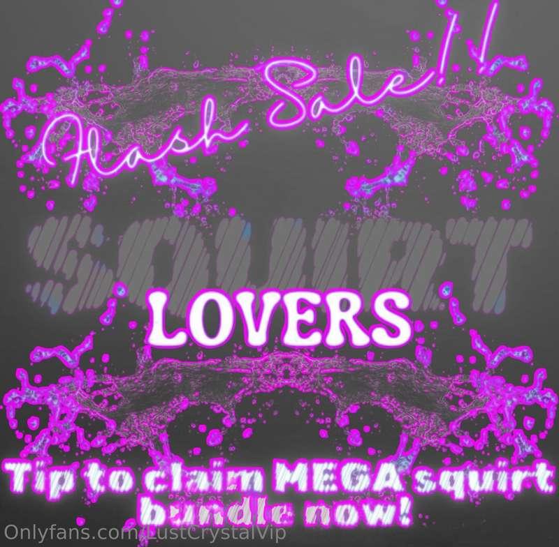 $9.99 for $999 worth of mybest SQUIRT CONTENT!💧first 2 fan o..