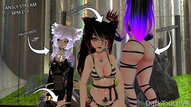 A little reminder of tonights stream!
We will start at 8pm est~

We will have some amazing guests!
@LewdUmbra @KittCatUwu @BuwuBoo 🖤

We can't wait to see you guys there~
