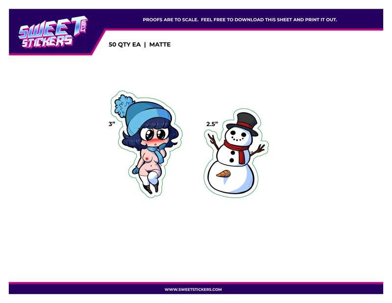 January Sticker Club Proofs