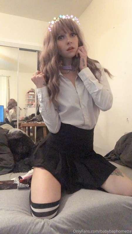school girl <3 a little bbs after a music video shoot today!