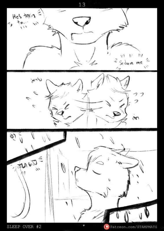 (Sketch) Sleep Over 2 - page 13, 14 , 15, 16