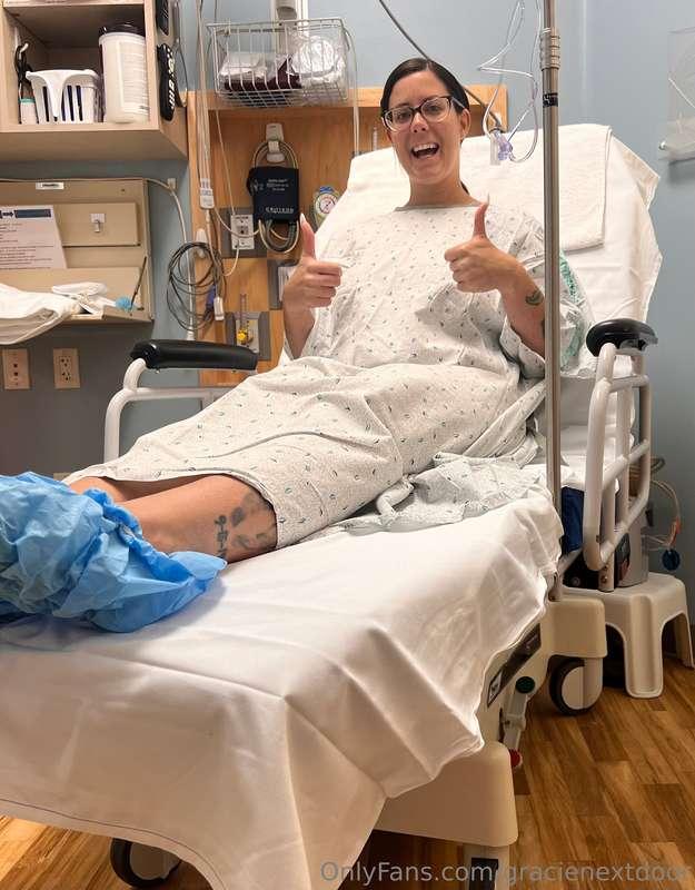 Surgery went well! Recovering now! This was the before surge..