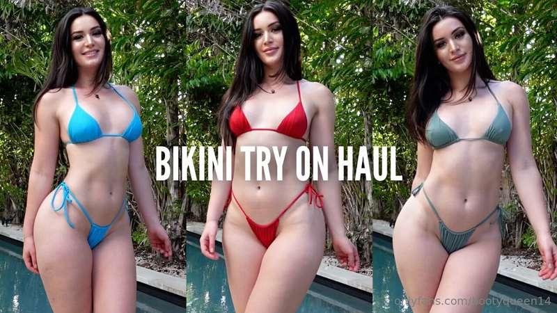 new and uncensored slutty girl summer bikini try on haul dro..
