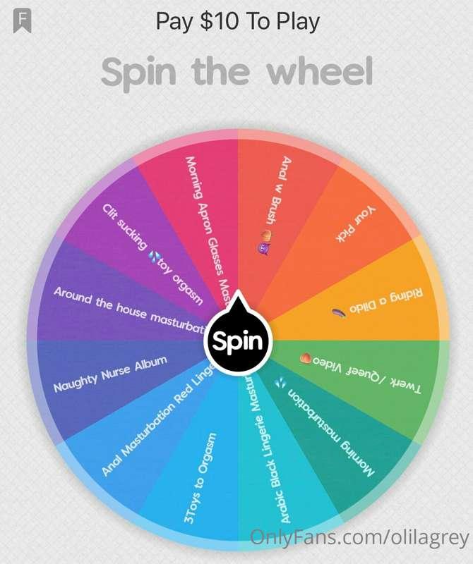 NOW ONLY $7 TO PLAY‼️‼️‼️ 

We are playing Spin the Wheel We..