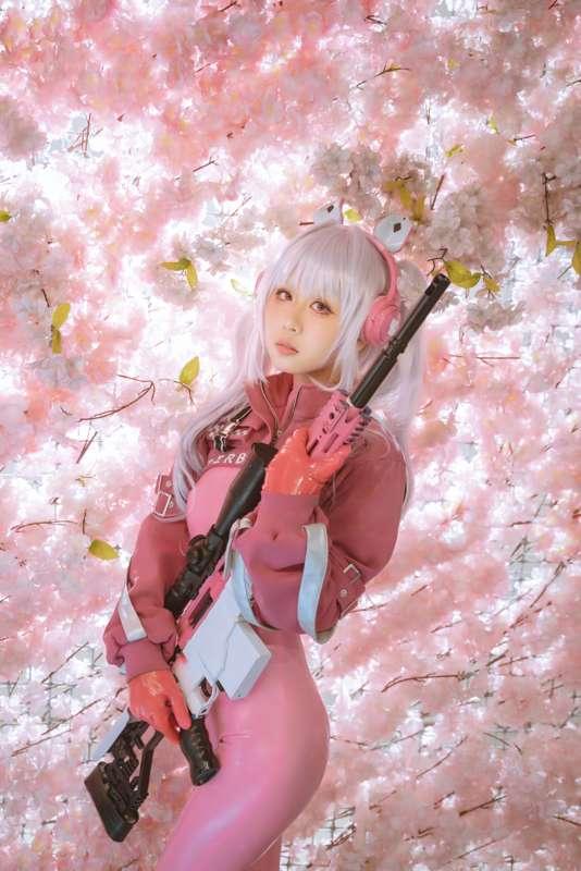 202504 Perfect Japanese girl cosplay pink suit Alice