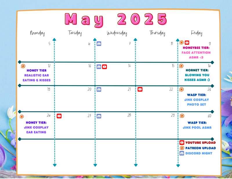 May Schedule!