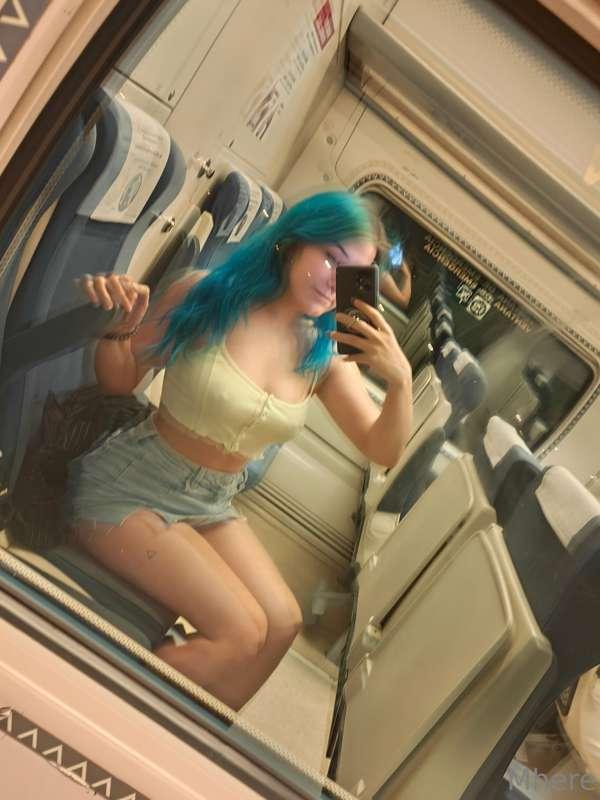 Naughty on a train 😋🔥