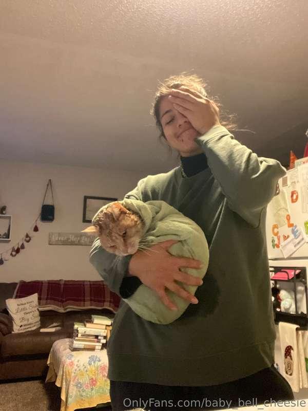 Peaches pooped on himself and I did some self care before my..