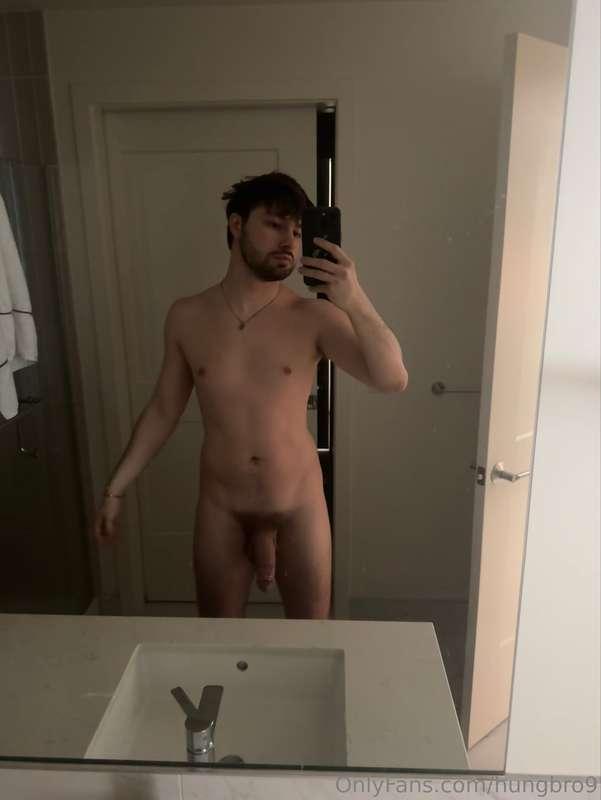 living alone I stay naked 24/7… big fucking dick swinging ev..