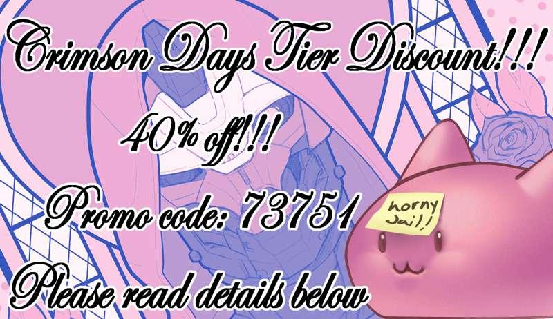 Crimson Days Tier Discount!!! For new or free members!