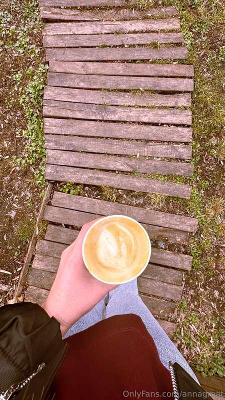 spent the morning walking through the park with my coffee, a..