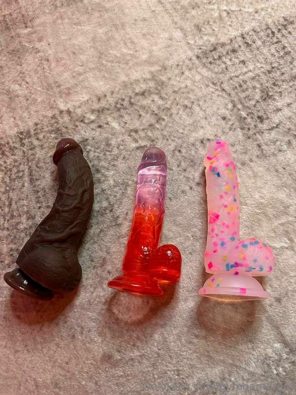 **Hmmm!! Which toy would you want me to use to pleasure myse..