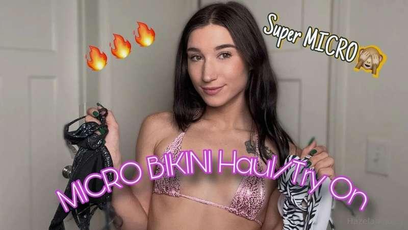 Just relax baby while I try on some micro bikinis for you. 😉..