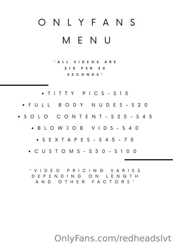 *updated menu*