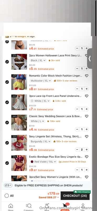 Buy my shein cart and get 4 personalized pics per outfit 