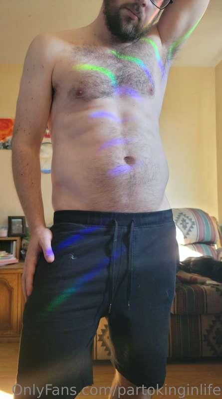 The sun always hits the prism in my window just right. Sorry..