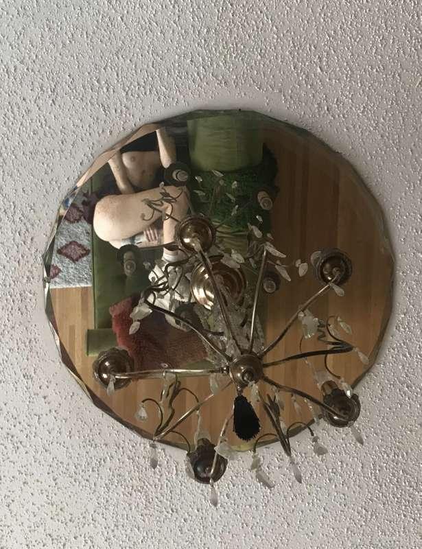 Highly rec jerking off under a mirrored chandelier