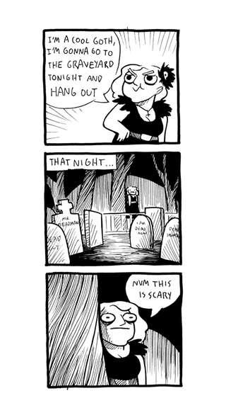 Mini Comic #38! Scaredy Goth