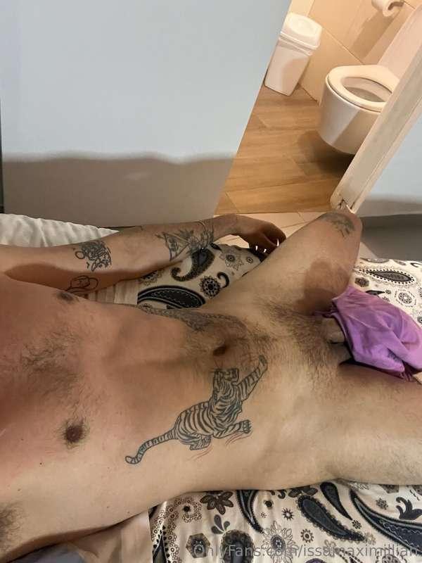 I wake up in bed with a hard on 😈