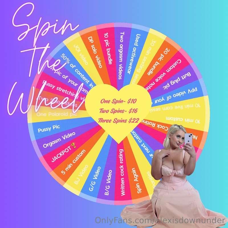 Who wants to spin? 