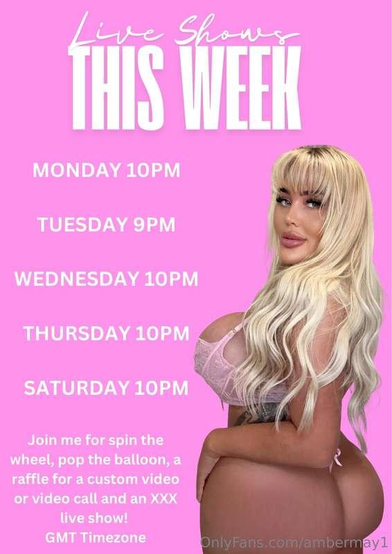 Live tonight on @ambermayy