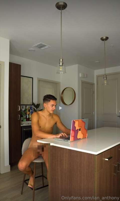 i fuckin love when he pulls me away from work… mouth open, h..