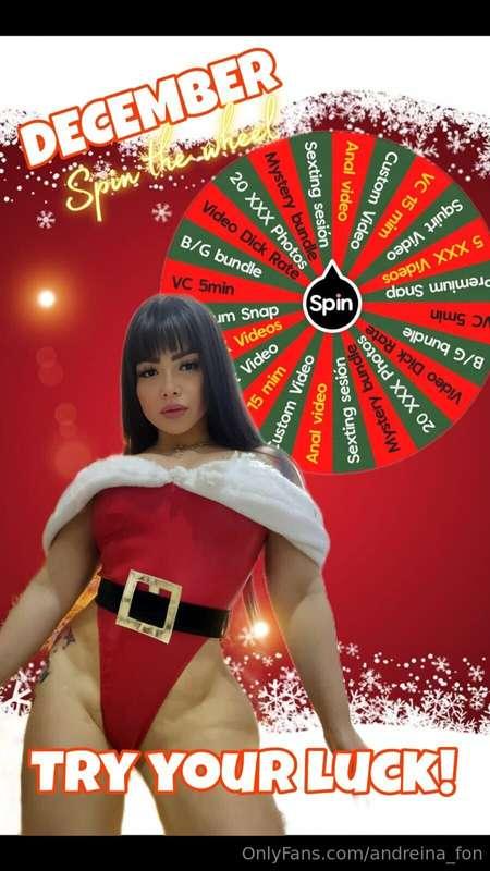 Spin my CHRISTMAS wheel🎄 for a chance to win a video call wi..