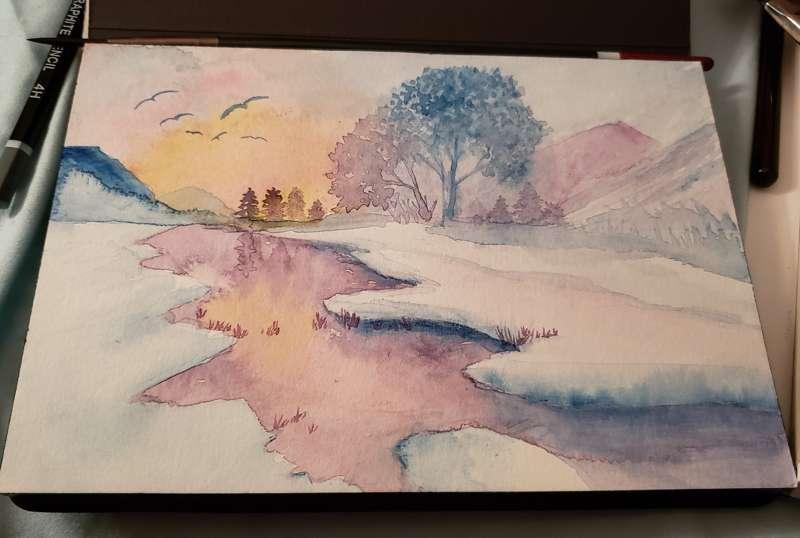 A small watercolor painting by me :-)