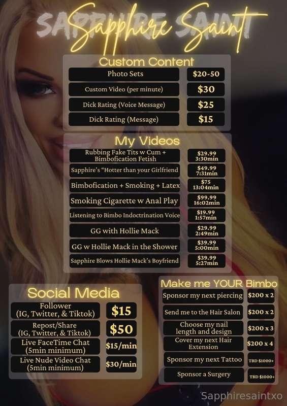 Hay! Updated my TIP MENU so you'd know what your favorite bi..