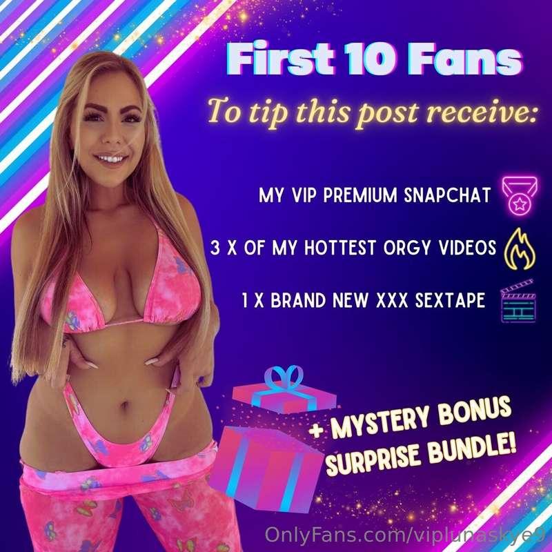Will you be ONE the first TEN fans? ***TIP $30 FOR THIS AWES..
