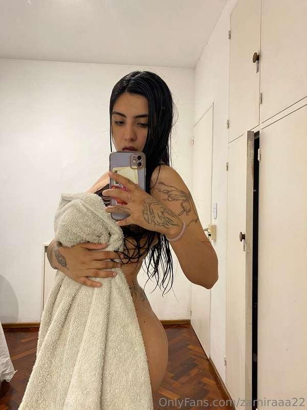After bathing I always get very hot and I like to take pictu..