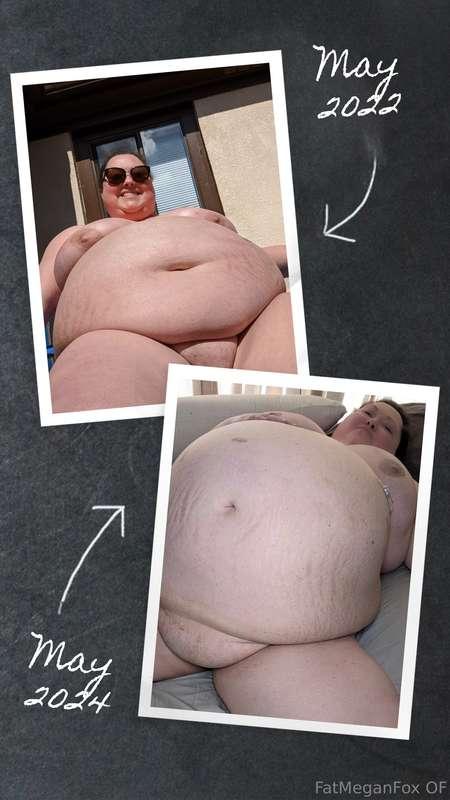 is my weight gain really all that noticeable from then til n..