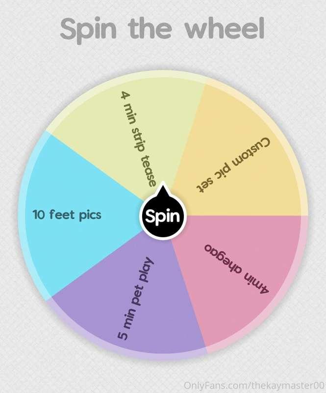 I’m launching my spin the wheel game officially! UWU you’ll ..