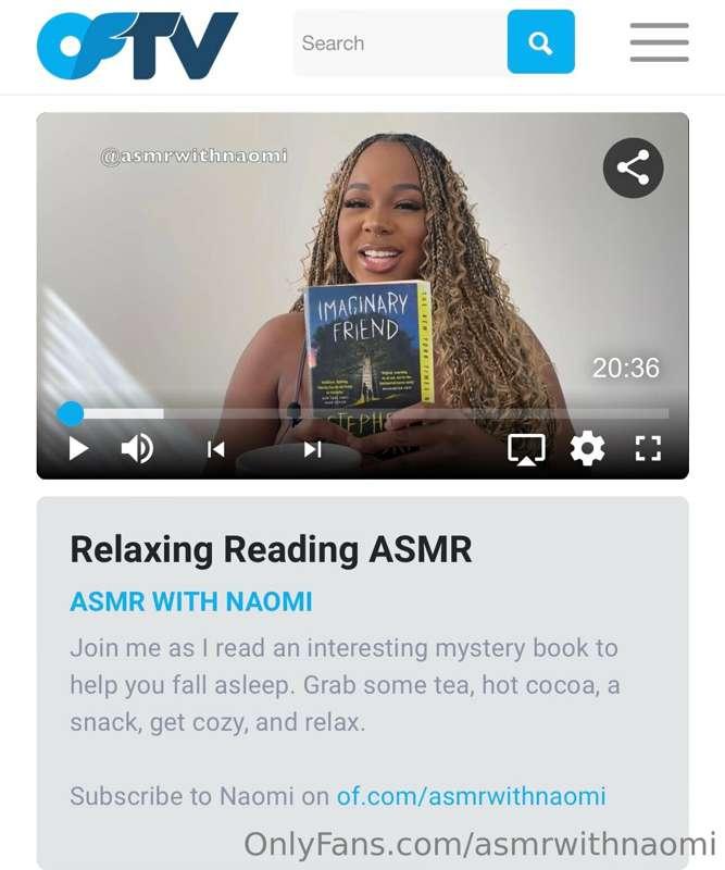 Who got a chance to watch my most recent asmr video on OFTV?..