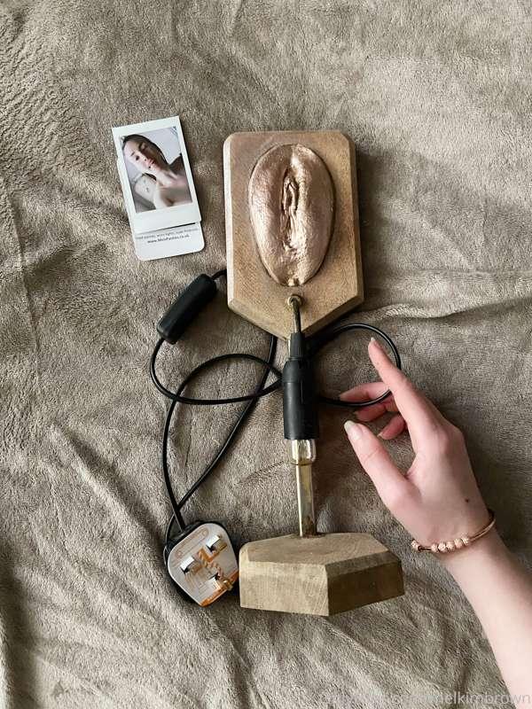Did I ever upload a photo of that desk lamp I made that’s ma..