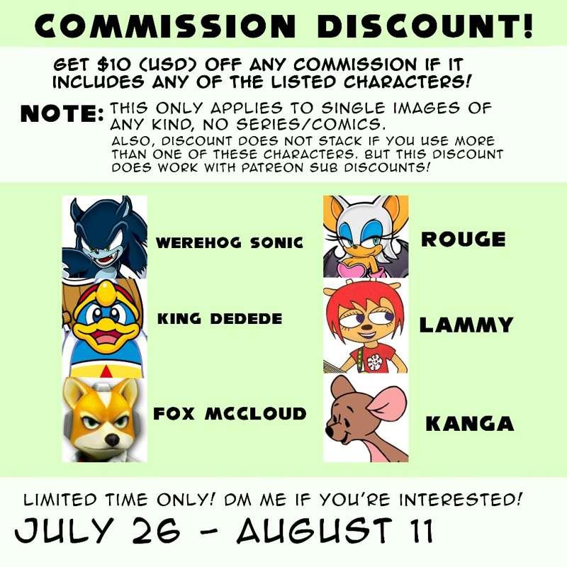 Commission DISCOUNT... again
