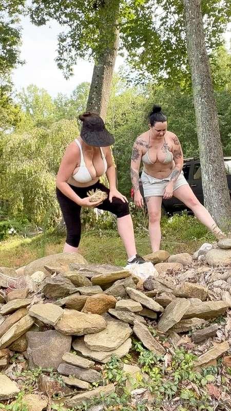 Just throwing rocks with our tits.. 🤷🏻‍♀️