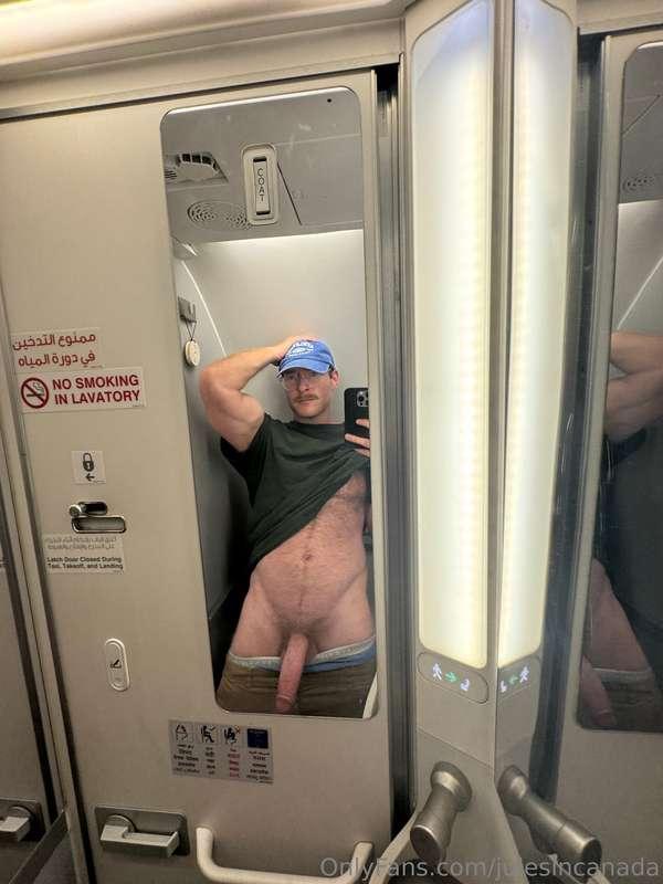 Would you follow this nerdy guy into the stall?