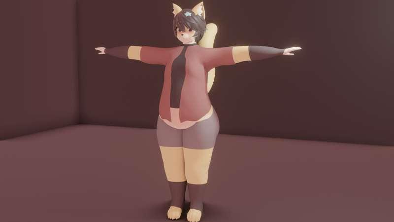 Clothing and body render test