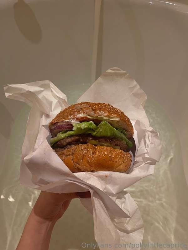 Do you think eating a burger like that is a forbidden desire..