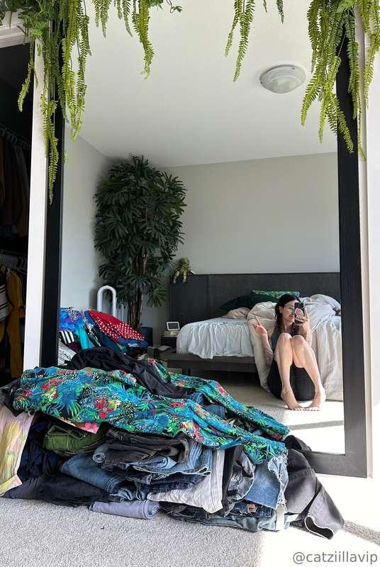 Had to clean out my other room full of clothes so I can inst..