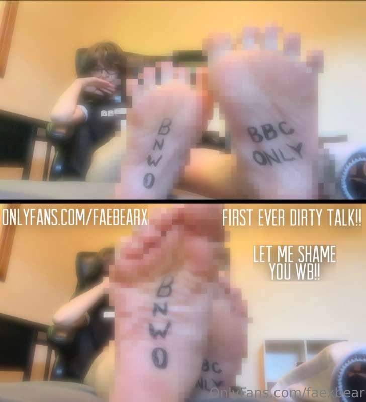 Showing off my perfect soles while talking about what a path..