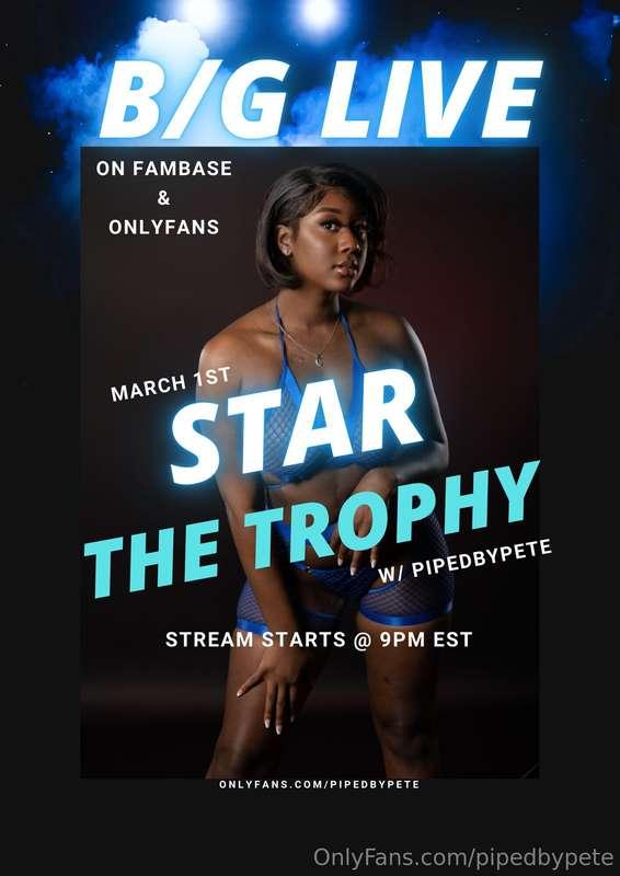 Live w @starrtheteophy this Saturday, March 1 😱 🤯 