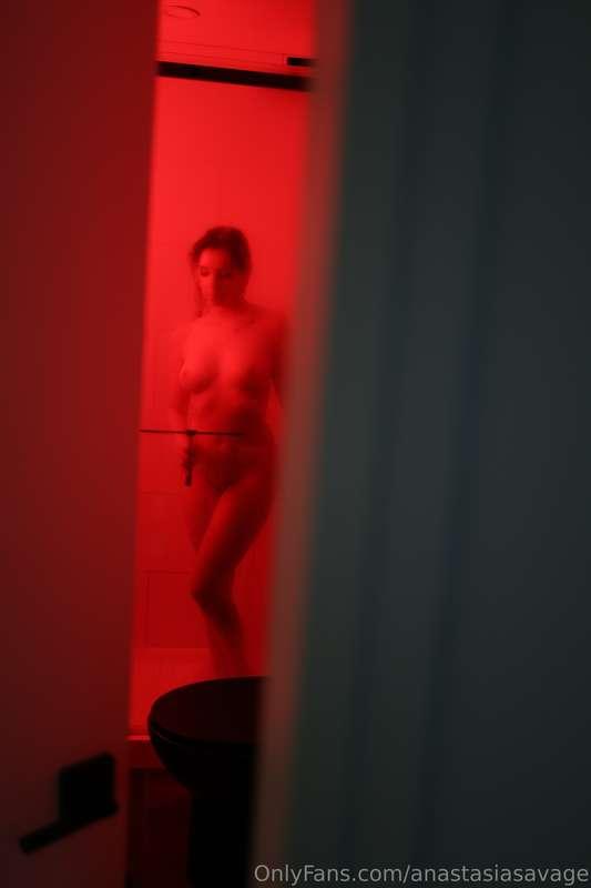 The last photos of red shower 😈❤️