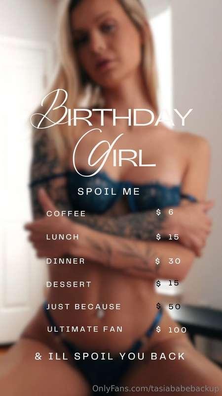 ***ITS MY BIRTHDAY MONTH*** 🥳 as always, if you spoil me, I'..