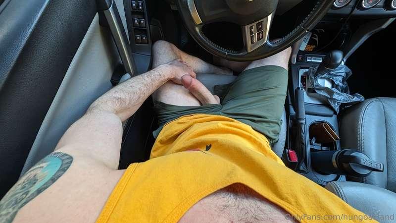 Getting distracted while waiting in the car 😉
