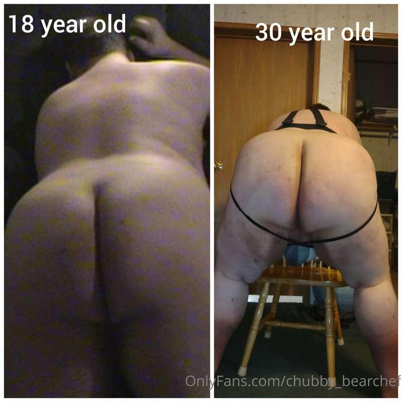 Comparison shot from when I was younger to today which would..